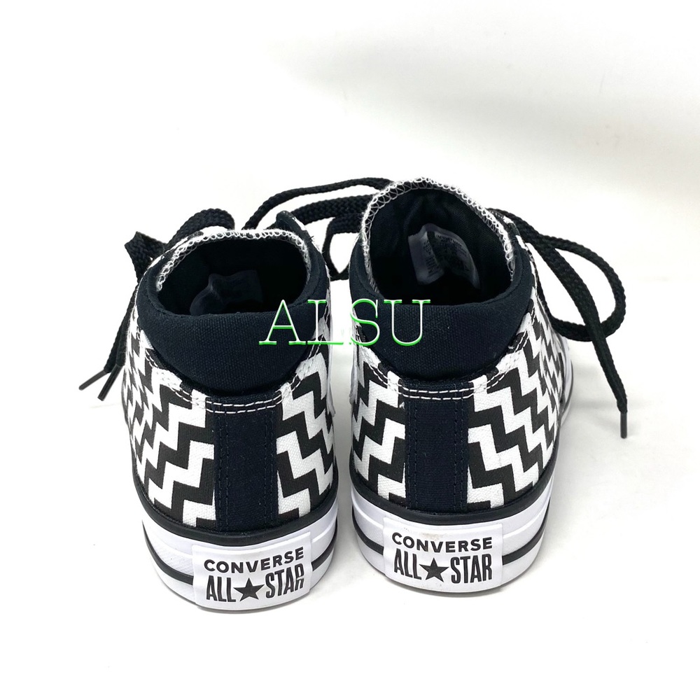 Christmas Sale 🎄 Converse Ctas Madison Mid Canvas White Black Women's 565388F - Picture 8 of 9